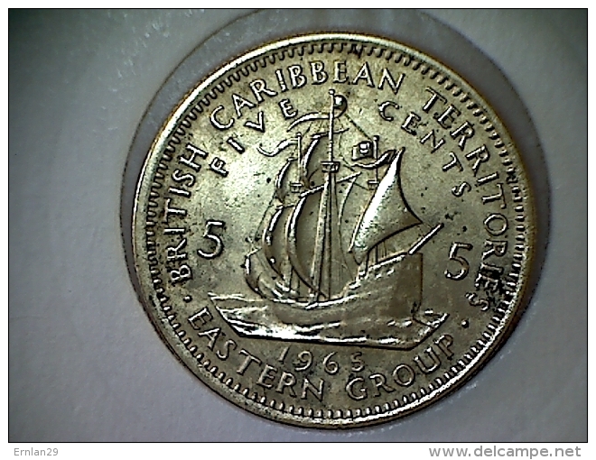 Caraibes De L´Est 5 Cents 1965 - Britse Caribische Gebieden