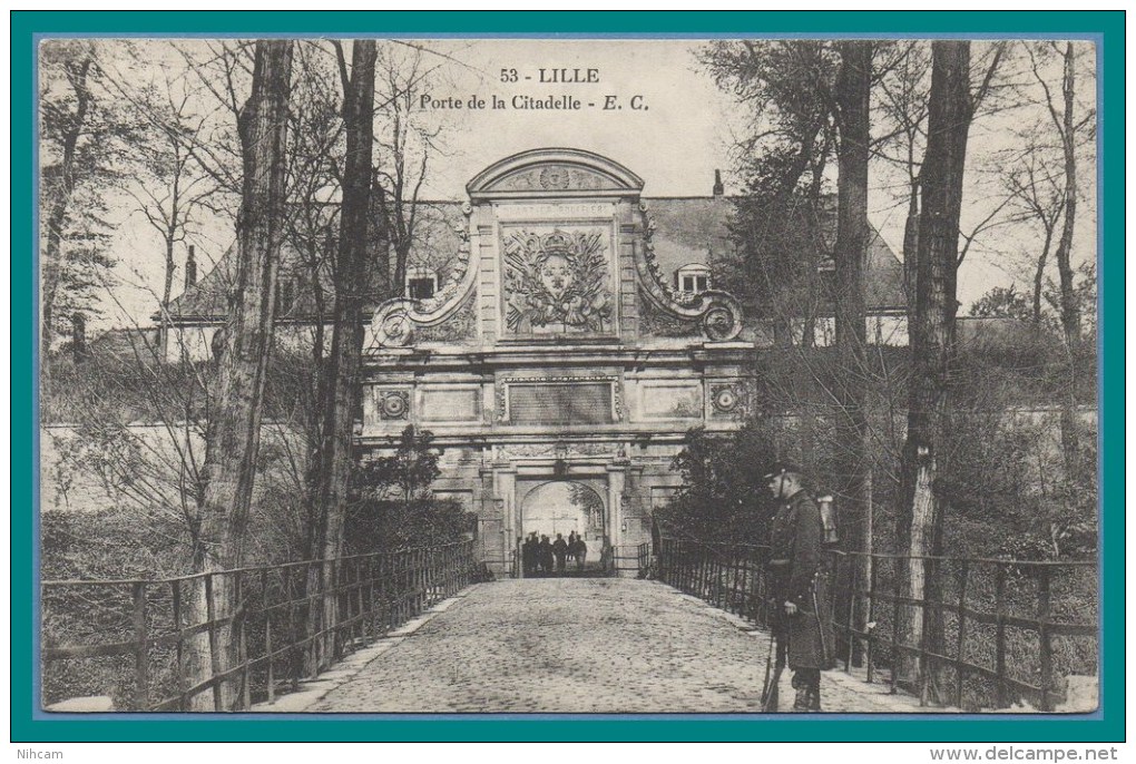 CPA Lille Porte De La Citadelle Voy SEM 1913 TBE Militaire BP - Lille