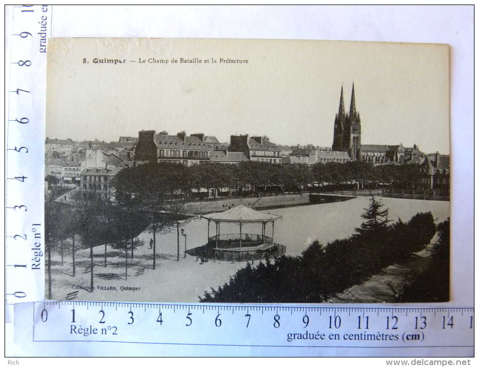 CPA (29) Finistère -  QUIMPER - Le Champ De Bataille Et La Préfecture - Quimper