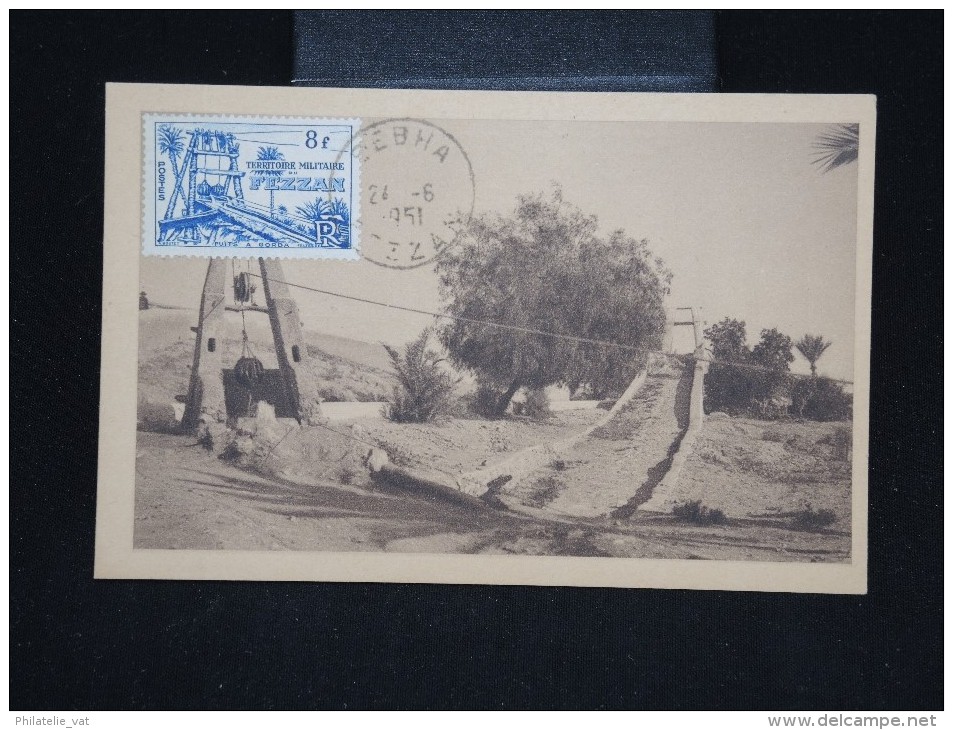 FRANCE - FEZZAN - Carte Maximum Du Puits à Gorda En 1951- à Voir - Lot P9358 - Storia Postale