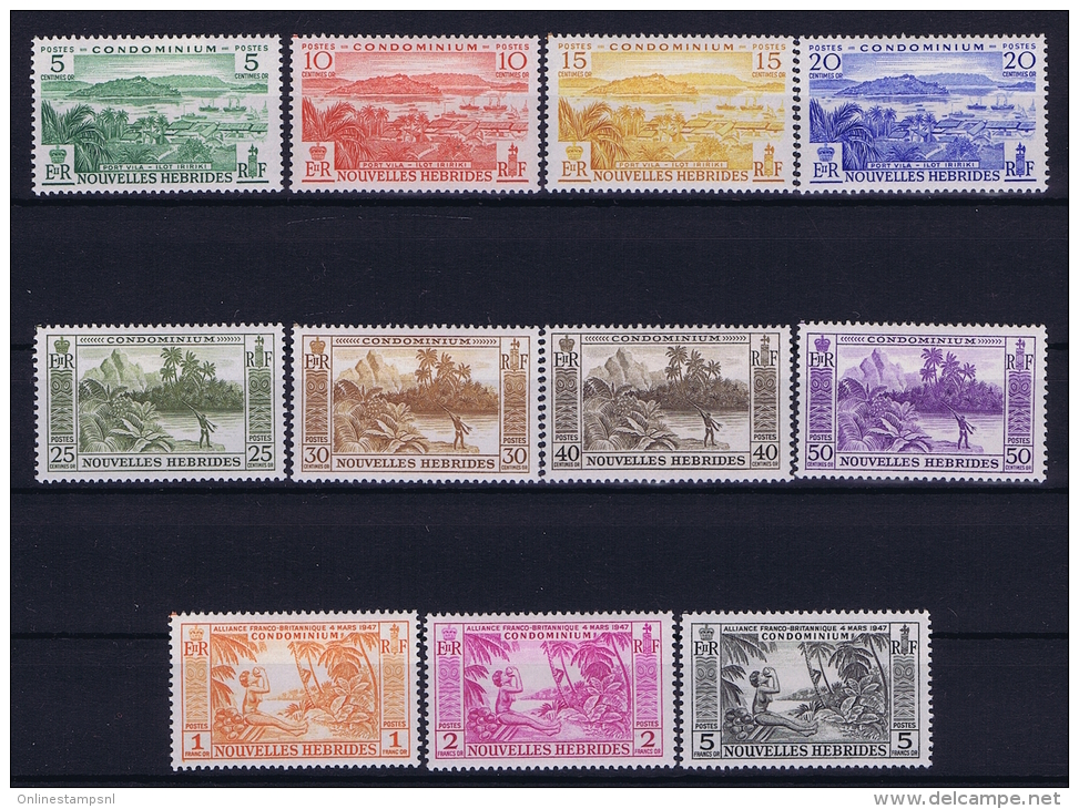 Nouvelles Hebrides  Yv Nr  175 - 185 MH/* Avec  Charnière 1957 - Unused Stamps