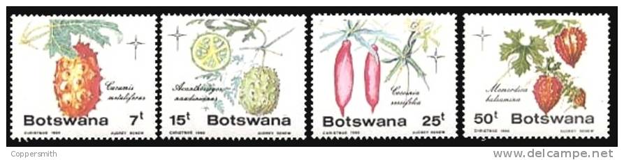 (096) Botswana  1985  Christmas / Noel / Plants / Pflanzen / Flora / Fruit ** / Mnh  Michel 368-71 - Botswana (1966-...)