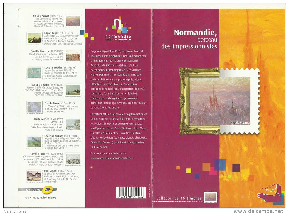 France Collector 2010 ** Normandie Berçeau Impressioonistes Tableaux Monet Degas Pissaro Boudin Vuillard Signat - Collectors