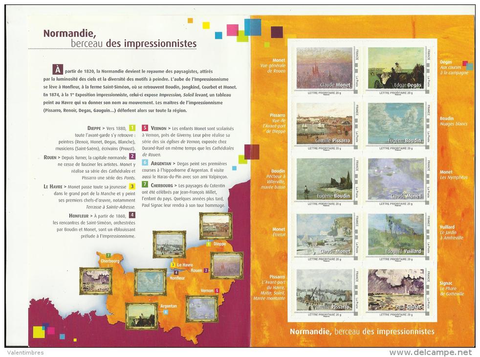 France Collector 2010 ** Normandie Berçeau Impressioonistes Tableaux Monet Degas Pissaro Boudin Vuillard Signat - Collectors