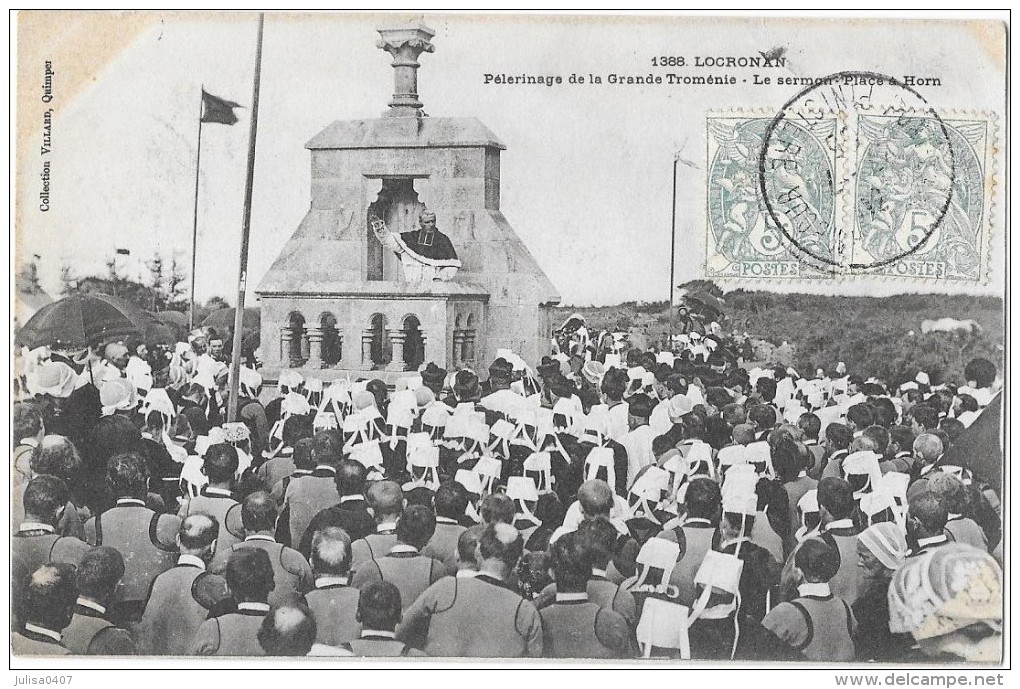 LOCRONAN (29) Pelerinage De La Grande Troménie Sermon Belle Animation - Locronan