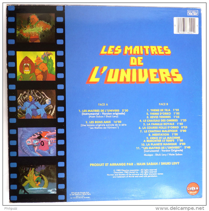 RARE Disque Vinyle 33T LES MAITRES DE L'UNIVERS - SABAN 8178241 1983 - Discos & CD