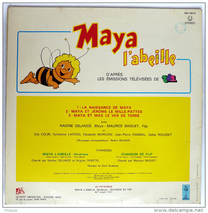 Disque Vinyle 33T MAYA L'ABEILLE - ADES PM 10510 1978 - Schallplatten & CD