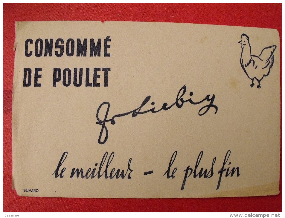 Buvard Consommé De Poulet Liebig . Vers 1950. - L