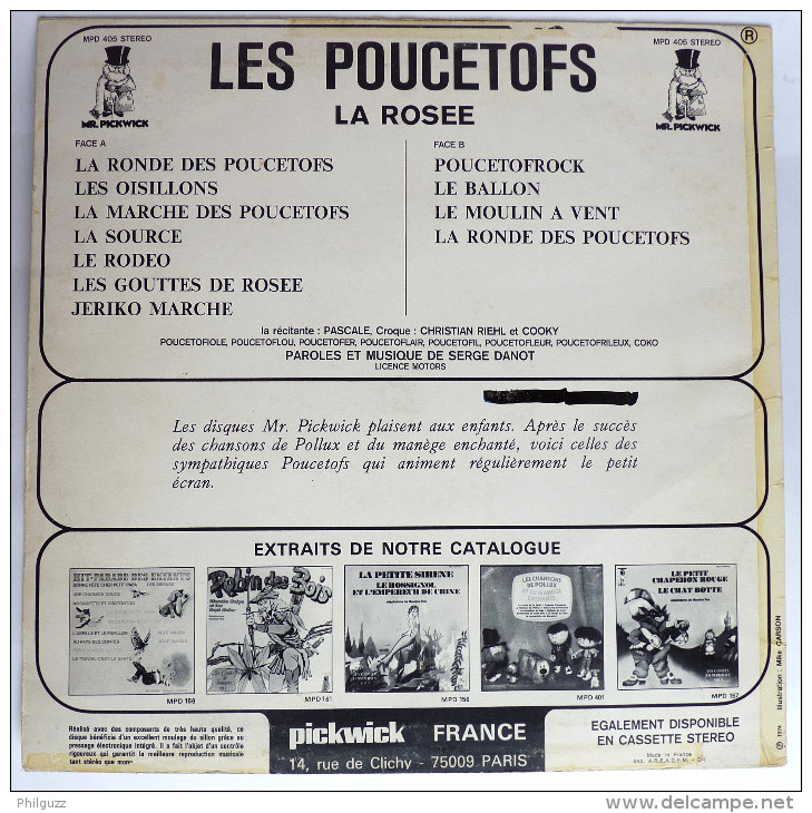 Disque Vinyle 33T LES POUCETOFS ORTF LE MANEGE ENCHANTE ORTF - MR PICKWICK MPD 405 1974 - Disques & CD