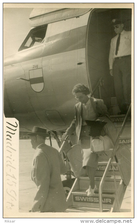 AVIATION(MADRID) CARTE PHOTO - 1946-....: Ere Moderne