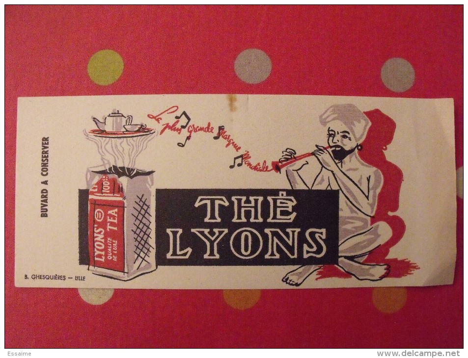 Buvard Thé Lyons. Lyion's Tea..  Vers 1950. - T