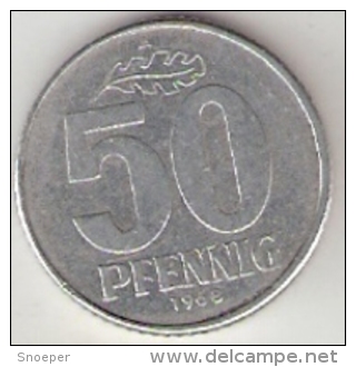 *DDR 50 Pfennig 1968 A  Km 3  Xf - 50 Pfennig