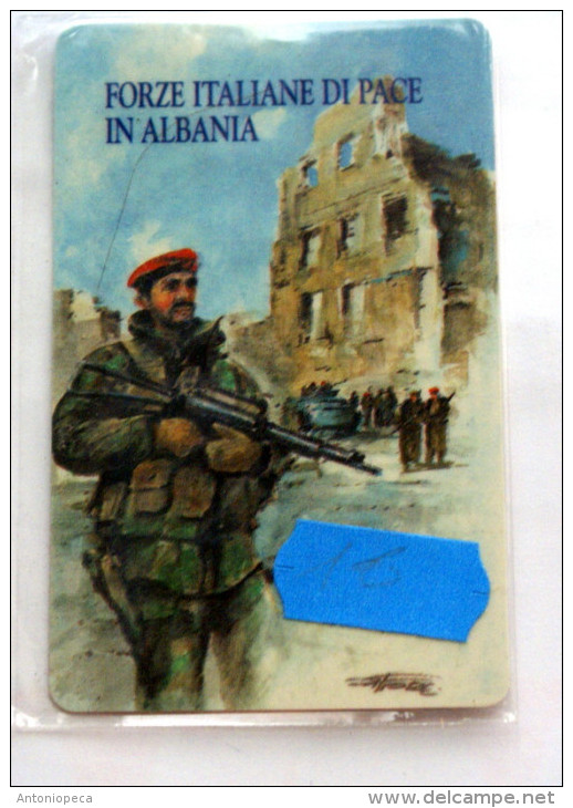 1998 - PREPAID CARD ATW FOR MILITARY ITALIAN PEACE KEEPING FORCES IN ALBANIA - Esercito