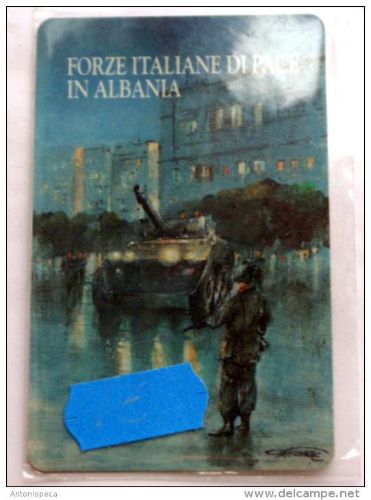 1998 - PREPAID CARD ATW FOR MILITARY ITALIAN PEACE KEEPING FORCES IN ALBANIA - Leger