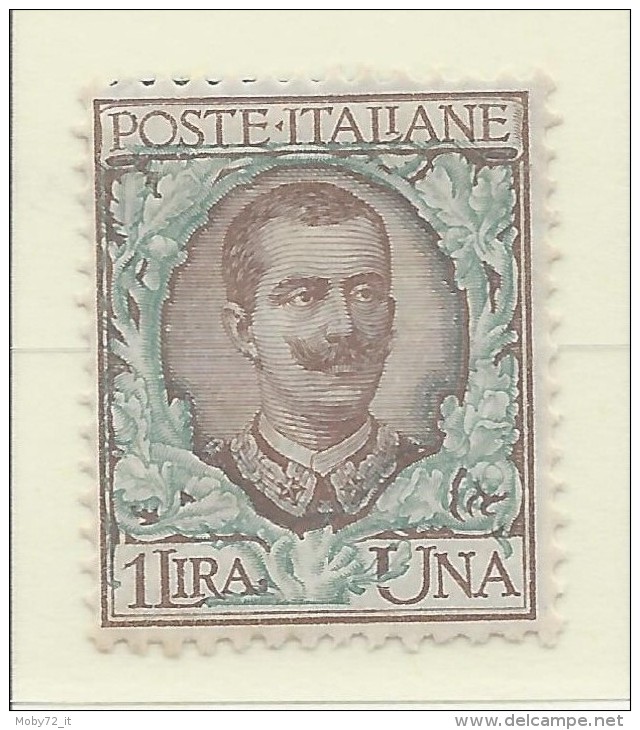 Italia - 1901 - Nuovo/new MH - Floreale - Sass. N. 77 - Nuovi