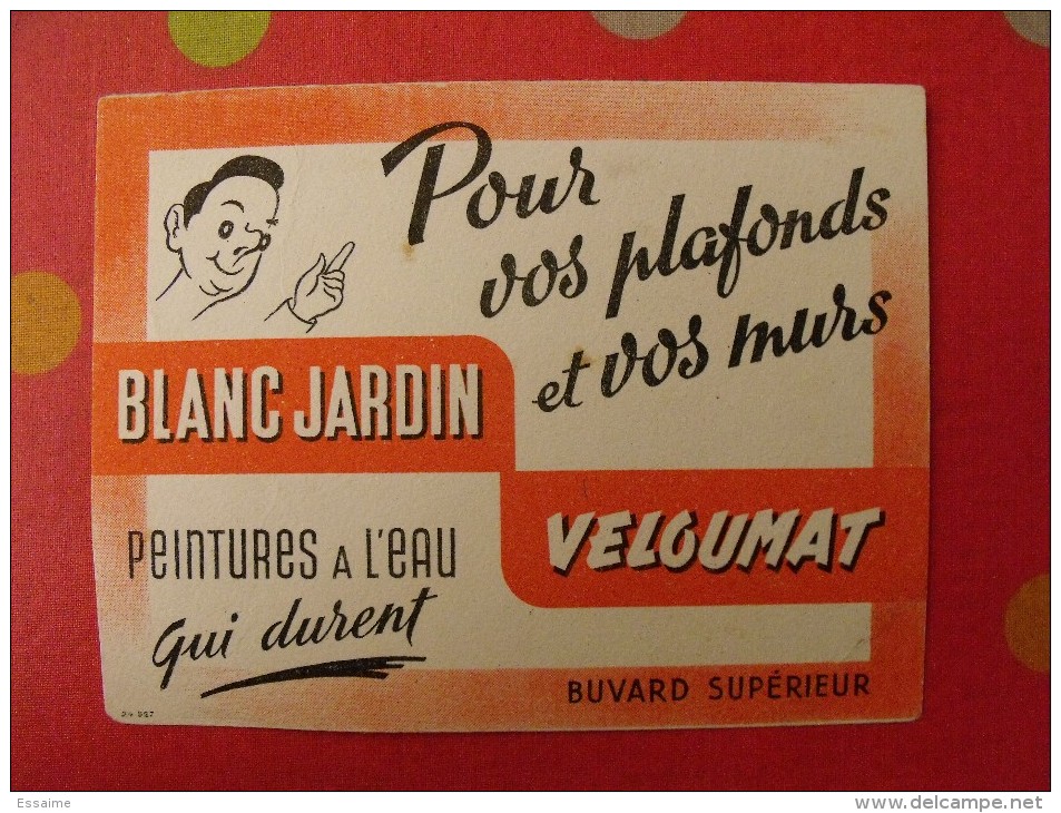 Buvard Blanc Jardin Velgumat. Peintures. Vers 1950 - Verf & Lak
