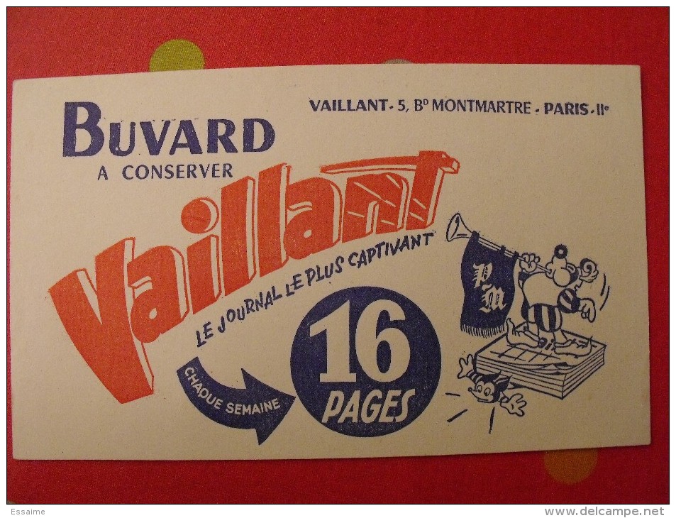 Buvard Journal Vaillant. Vers 1950 - J