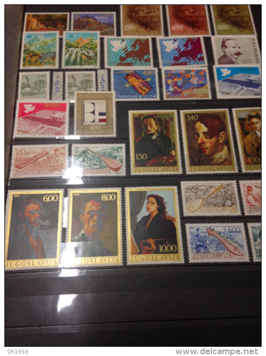 YOUGOSLAVIE JUGOSLAWIEN COLLECTION PERIODE1964 - 1983 MNH NSC ** PHOTOS !!! A ETUDIER !!!