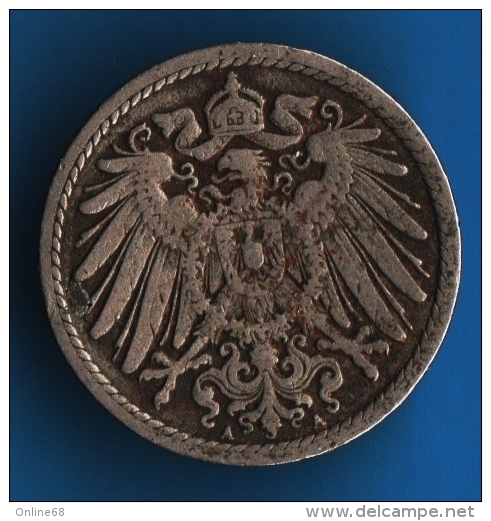 DEUTSCHES REICH 5 PFENNIG 1899 A - 5 Pfennig