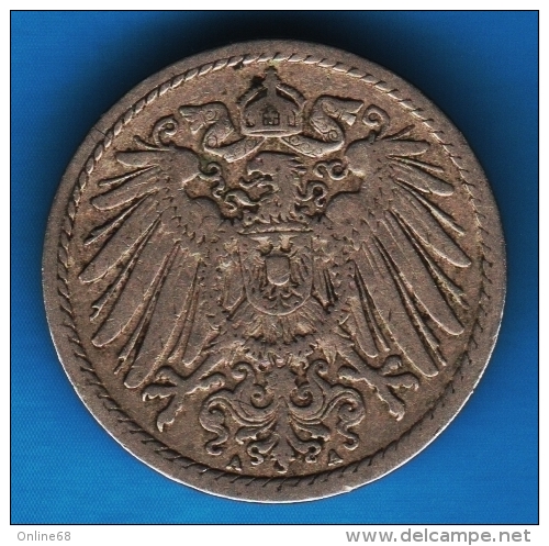 DEUTSCHES REICH 5 PFENNIG 1899 A - 5 Pfennig