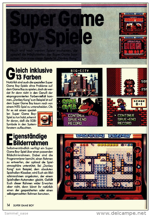 Zeitschrift  -  Der Offizielle Super GameBoy Spieleberater Nintendo 1994 - Computer & Technik