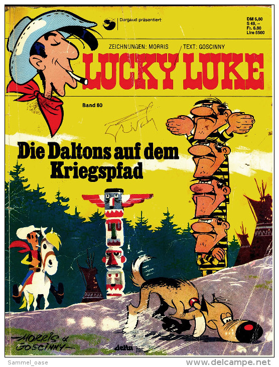 Comics Lucky Luke : Die Daltons Auf Dem Kriegspfad  ,  Band 60  Von 1990  ,  Delta Verlag - Sonstige & Ohne Zuordnung