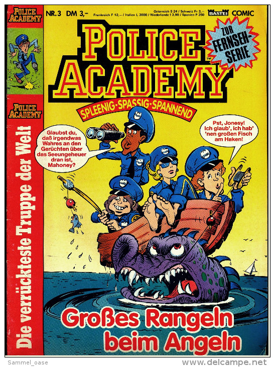 Comics  Police Academy  , Nr. 3  -  Großes Rangeln Beim Angeln  -  Bastei Verlag Ca. 1992 - Autres & Non Classés