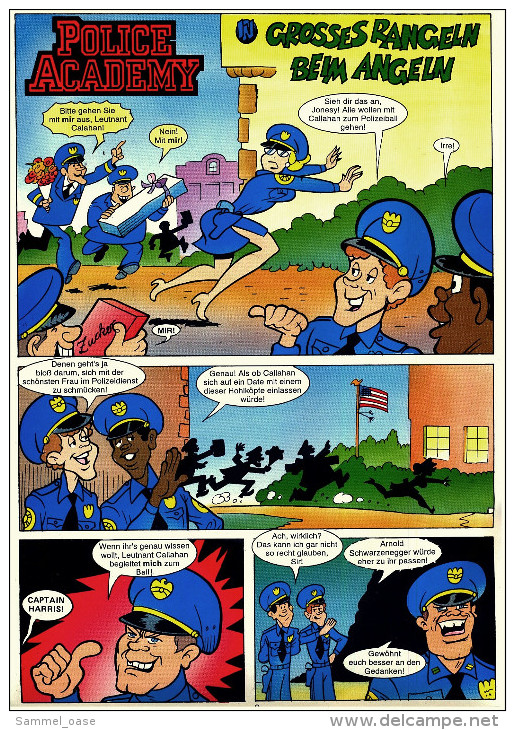 Comics  Police Academy  , Nr. 3  -  Großes Rangeln Beim Angeln  -  Bastei Verlag Ca. 1992 - Autres & Non Classés