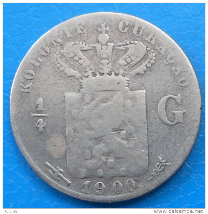 Curaçao Curacao 1/4 Gulden 1900 Km 35 - Curacao