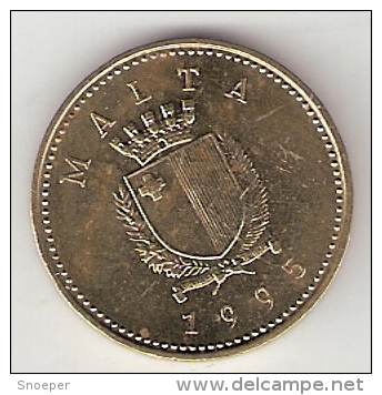 Malta 1 Cent 1995  Km 93   Unc - Malta