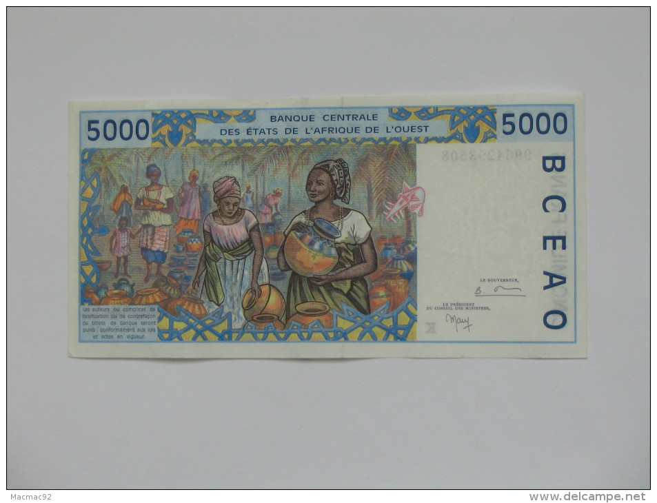 5000 Cinq Mille Francs  - SENEGAL - Banque Centrale Des états De L´Afrique De L´ouest  **** EN ACHAT IMMEDIAT **** - Sénégal