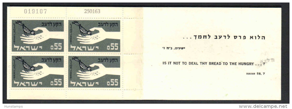 Israel 1963. Animals / Birds Stamp - Againts The Wars - Complete Booklet MNH (**) Michel: 75 EUR !!! - Booklets