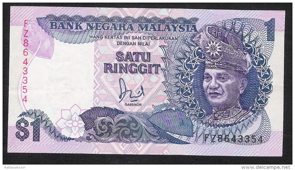 MALAYSIA P27b  1  RINGGIT  1989 #FZ            XF - Malaysia