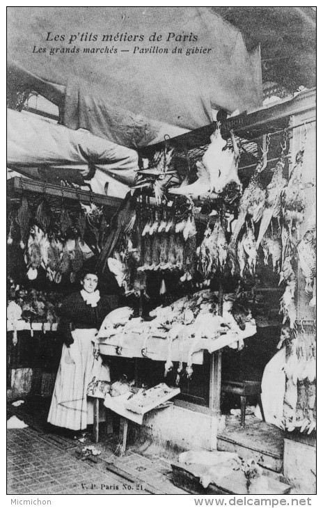 CPA Les Petits Métiers Parisiens Les Grands Marchés Le Pavillon Du Gibier - Petits Métiers à Paris