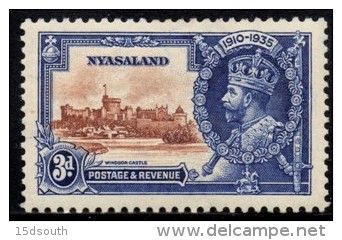 Nyasaland - 1935 Silver Jubilee 3d (*) # SG 125 , Mi 47 - Nyassaland (1907-1953)