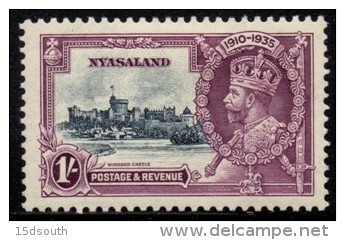 Nyasaland - 1935 Silver Jubilee 1s (*) # SG 126 , Mi 48 - Nyassaland (1907-1953)