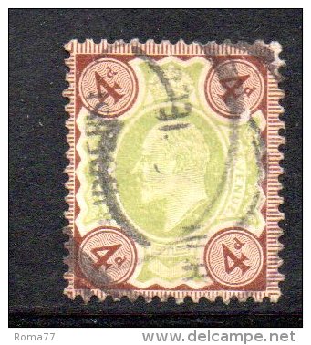 Y311 - GRAN BRETAGNA 1902 , Edoardo VII Giubileo N. 112 Usato . - Used Stamps