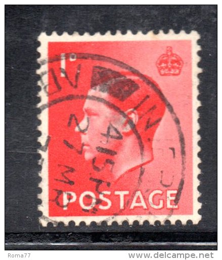 Y365 - GRAN BRETAGNA 1936 , Edoardo VII N. 206r Usata. Filigrana Capovolta - Used Stamps