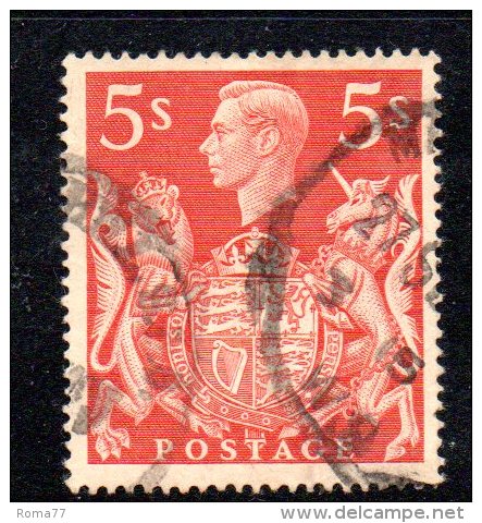 Y371 - GRAN BRETAGNA 1939 , Giorgio VI N. 225 Usata. - Usati