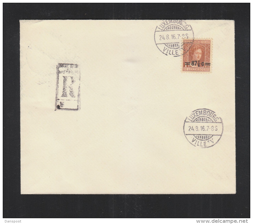Luxemburg Blanko-R-Umschlag 1916 - 1914-24 Marie-Adelaide