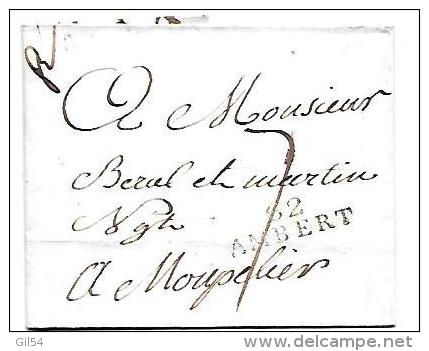 Marque Linéaire 62  Ambert - 32 Mm X 10 Mm , 24 Mai 1810 Sur LSC  - Lot7205 - 1801-1848: Precursors XIX