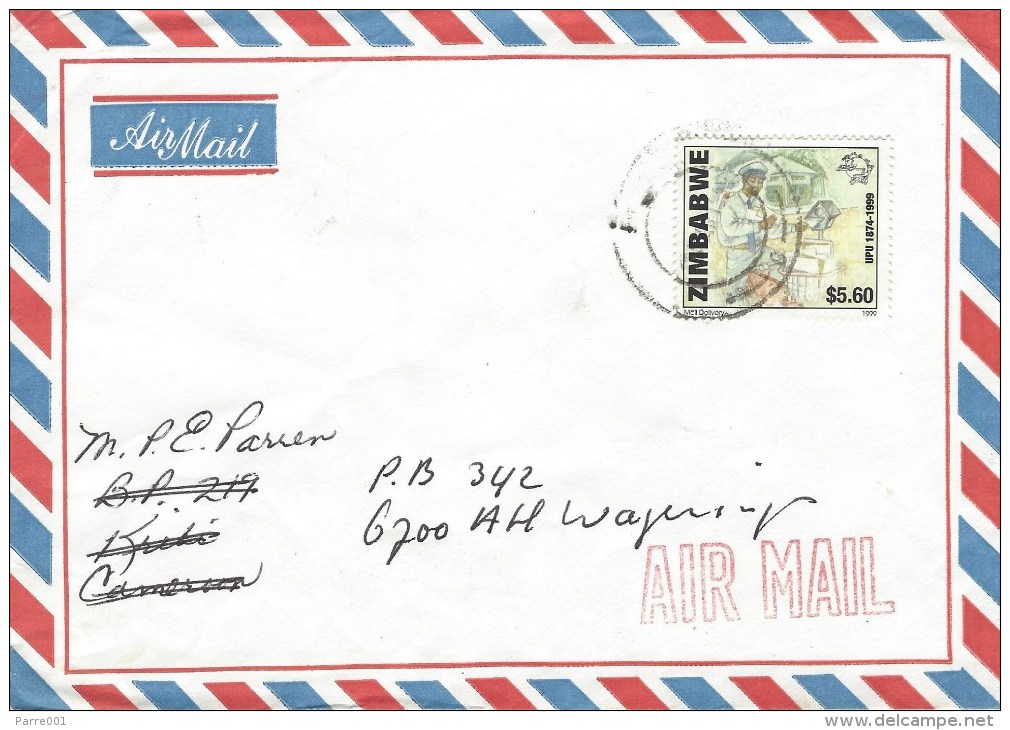 Zimbabwe 1999 Gweru UPU Postman Cover - Zimbabwe (1980-...)