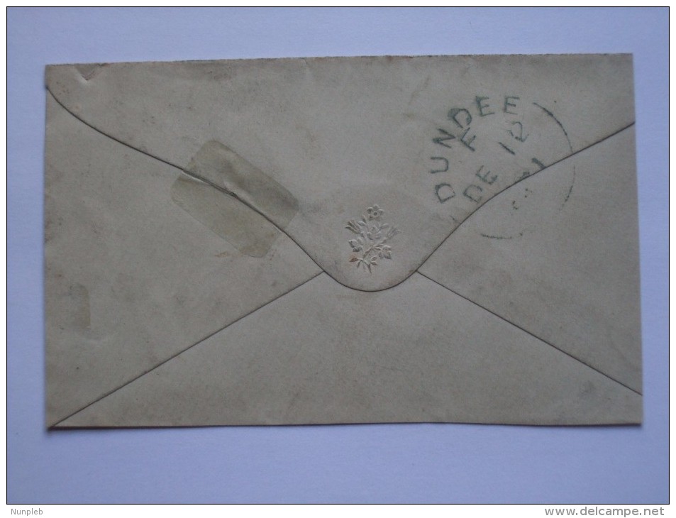 GB 1850`S COVER WITH DUNFERMLINE AND DUNDEE MARKS - Lettres & Documents