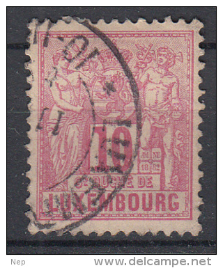 LUXEMBURG - Michel - 1882 - Nr 49 D - Gest/Obl/Us - 1882 Allégorie