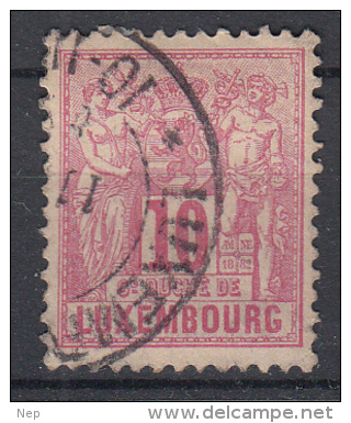 LUXEMBURG - Michel - 1882 - Nr 49 D - Gest/Obl/Us - 1882 Allegorie