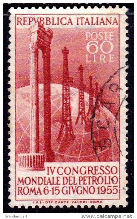 Italy 1955 4th Wolrd Petroleum Congress 60l Used  SG 909 - 1946-60: Used