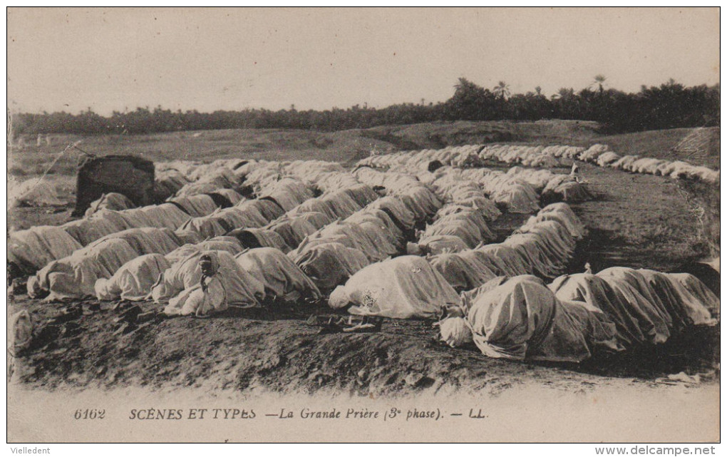 ISLAM - La Grande Prière (3ème Phase) - TBE - Cachet Antoine MAYDAT Propriétaire à ORAN - 2 Scans - Islam