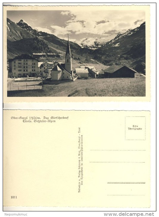 AK Ober-Gurgl Nicht Gel. Ca. 1930er S/w (324-AK628) - Sölden