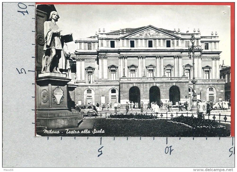 CARTOLINA VG ITALIA - MILANO - Teatro Alla Scala - 10 X 15 - ANNULLO MILANO 1969 - Milano (Milan)