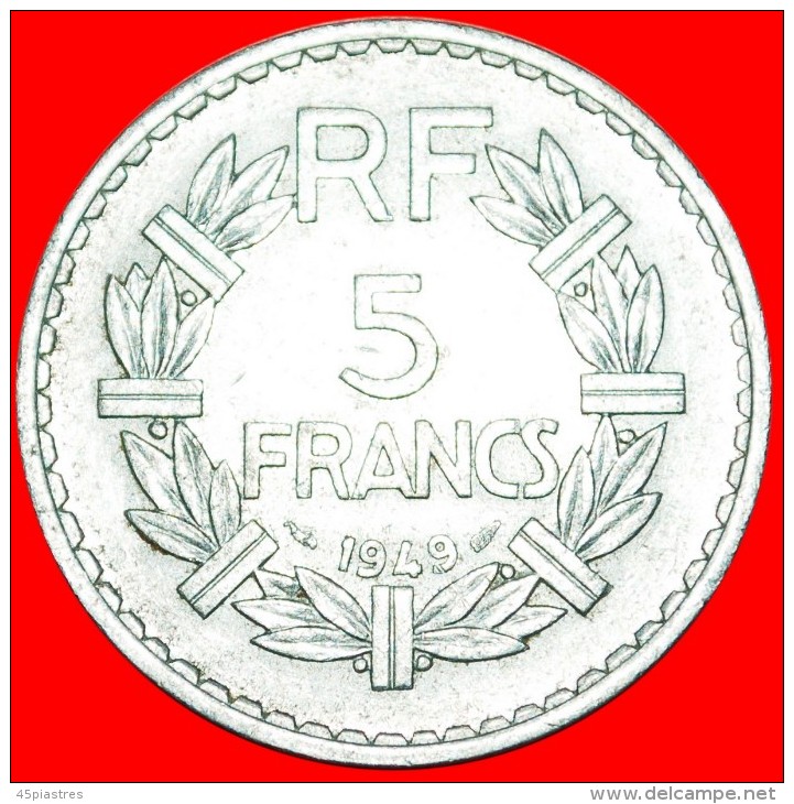 * CLOSED 9 (1945-1952): FRANCE  5 FRANCS 1949!  LOW START   NO RESERVE! - 5 Francs